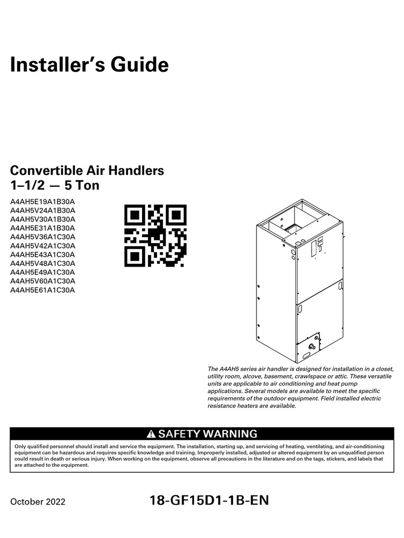 Trane A4AH5E19A1B30A Assembly instructions