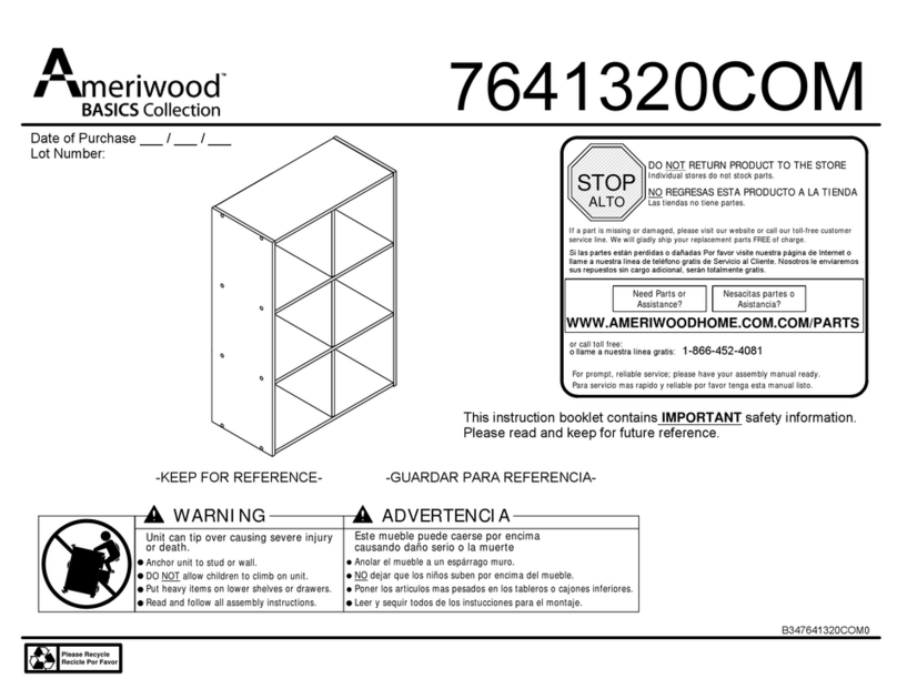 Ameriwood BASIC 7641320COM quick start guide
