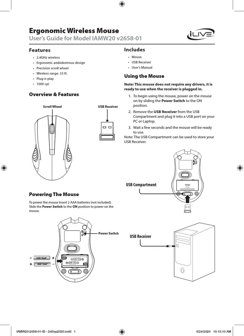 iLive IAMW20 User manual
