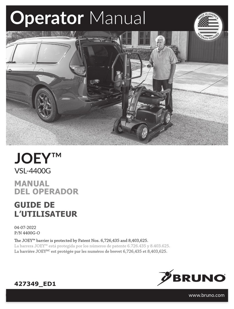 Bruno JOEY VSL-4400G Operator's manual