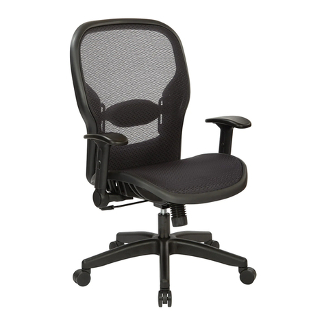 Office Star Products Space Seating DARK Air Grid 23-77N1F2 User manual