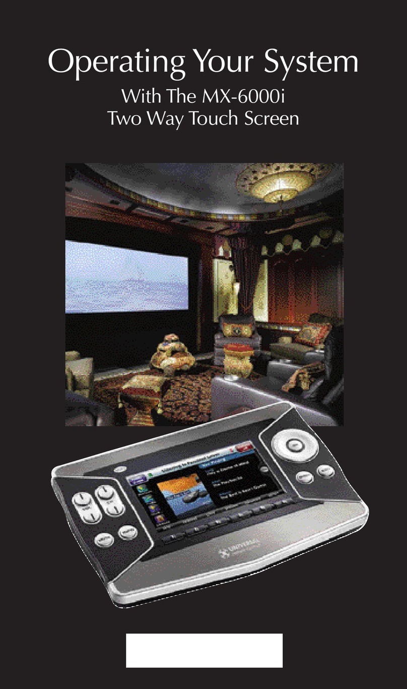 Universal Remote Control MX-6000i operating manual Universal Remote Control MX-6000i operating manual