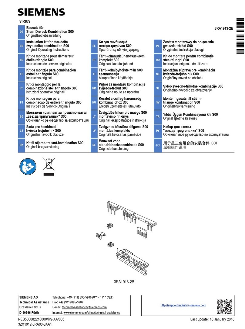 Siemens SIRIUS 3RA1913-2B Original operating instructions