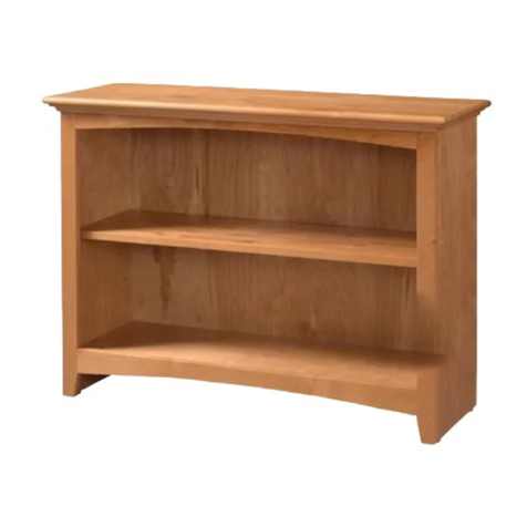 Whittier Wood Furniture 1520AUFb Assembly instructions