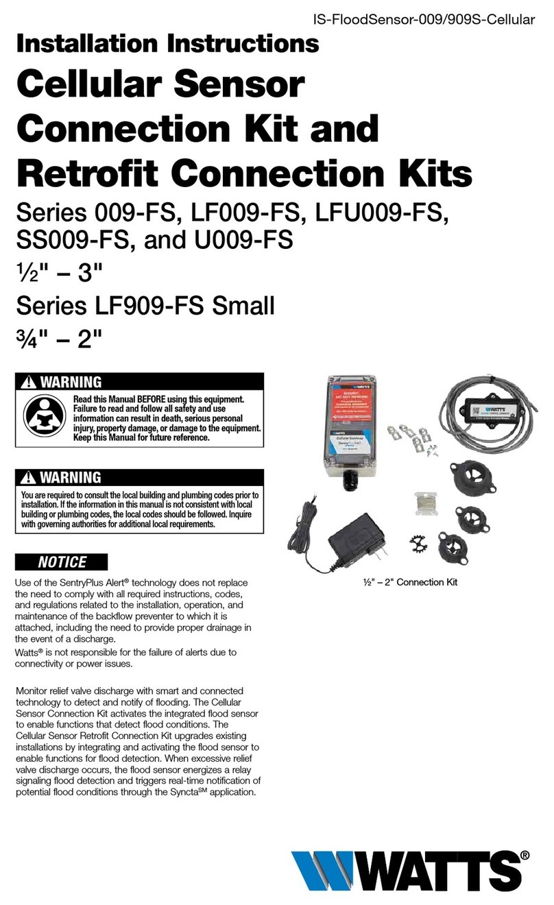 Watts SS009 installation instructions