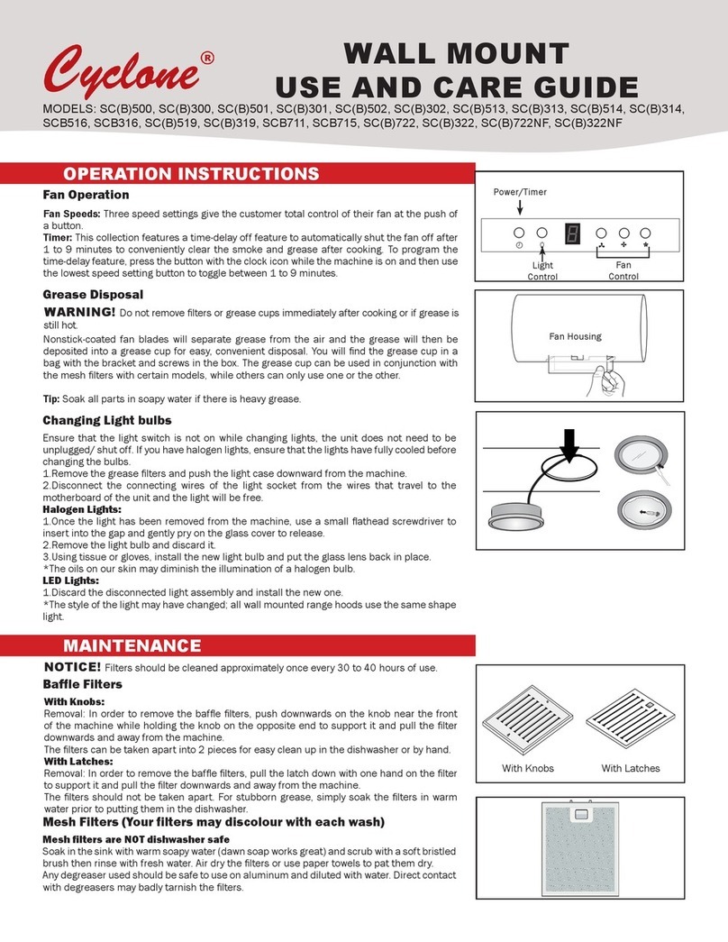 CyClone SCB500 User manual
