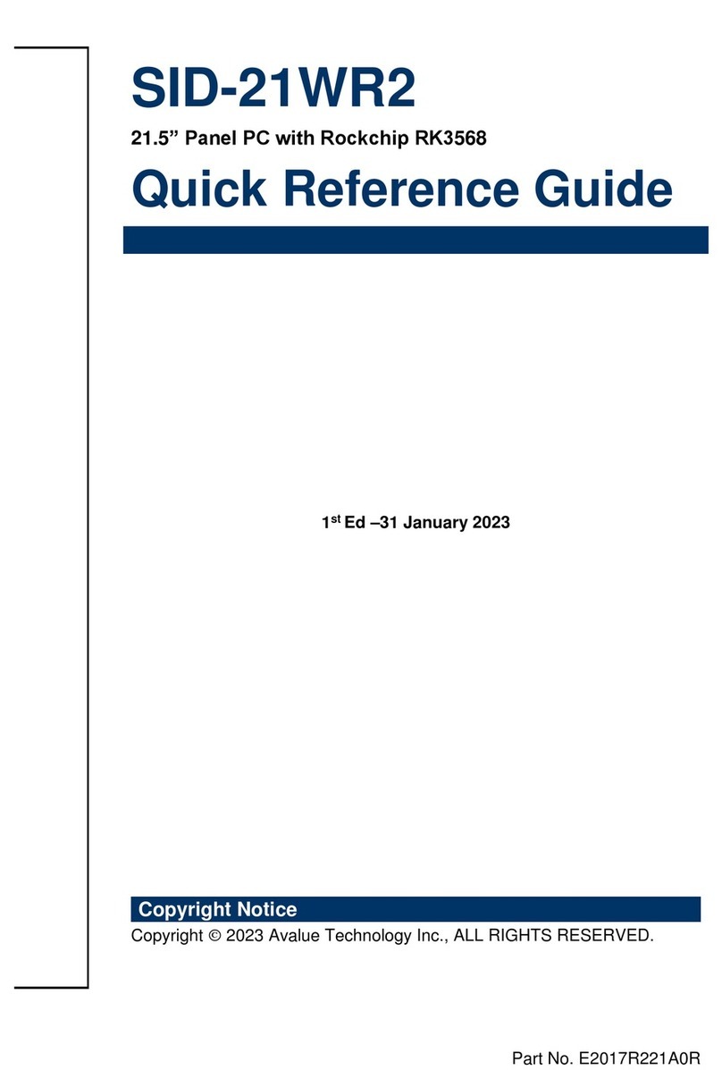 Avalue Technology SID-21WR2 User manual