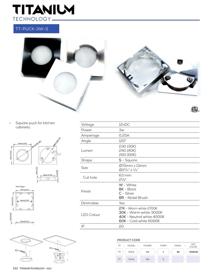 Titanium TT-PUCK-3W-S User manual