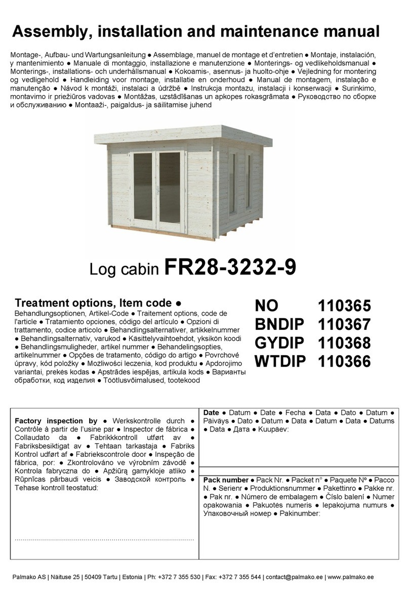 Lemeks Palmako FR28-3232-9 Assembly, installation and maintenance manual