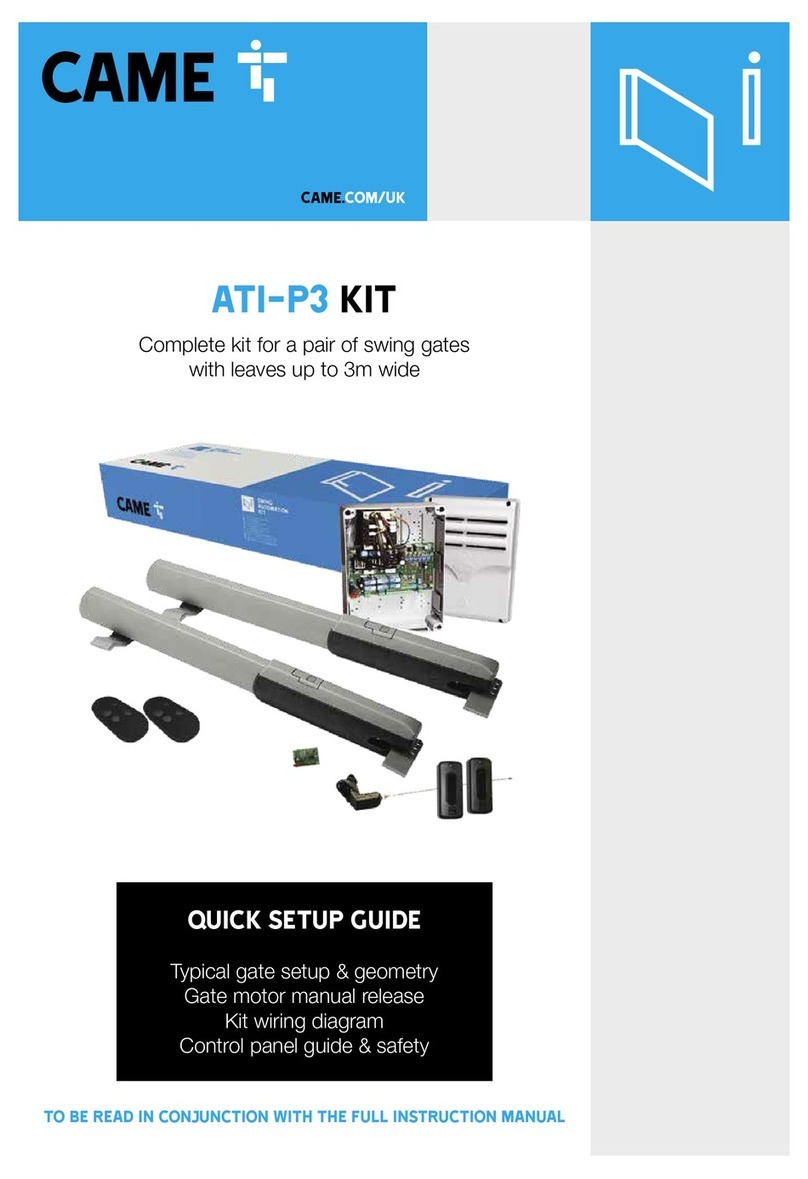 CAME ATI-P3 User manual