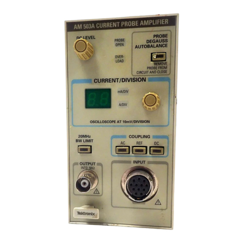 Tektronix AM503S User manual