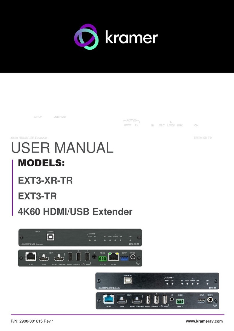 Kramer EXT3-TR User manual
