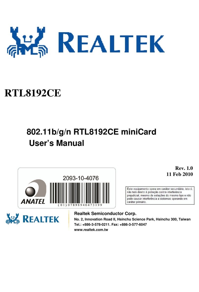 Realtek RTL8192CE user manual