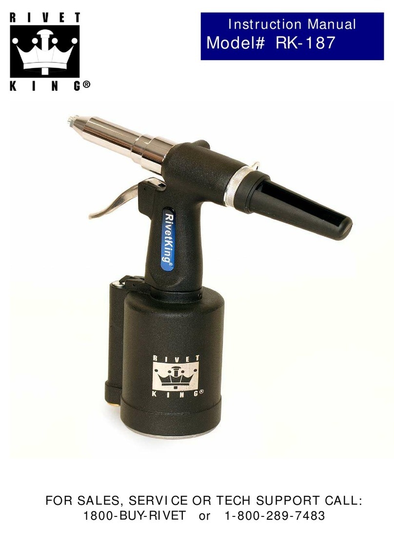 Rivet King RK-187 User manual Rivet King RK-187 User manual