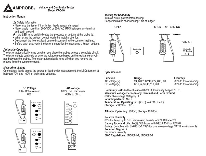 Amprobe VPC-10 instruction manual