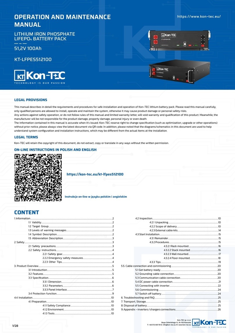 Kon-TEC KT-LFPES512100 Installation