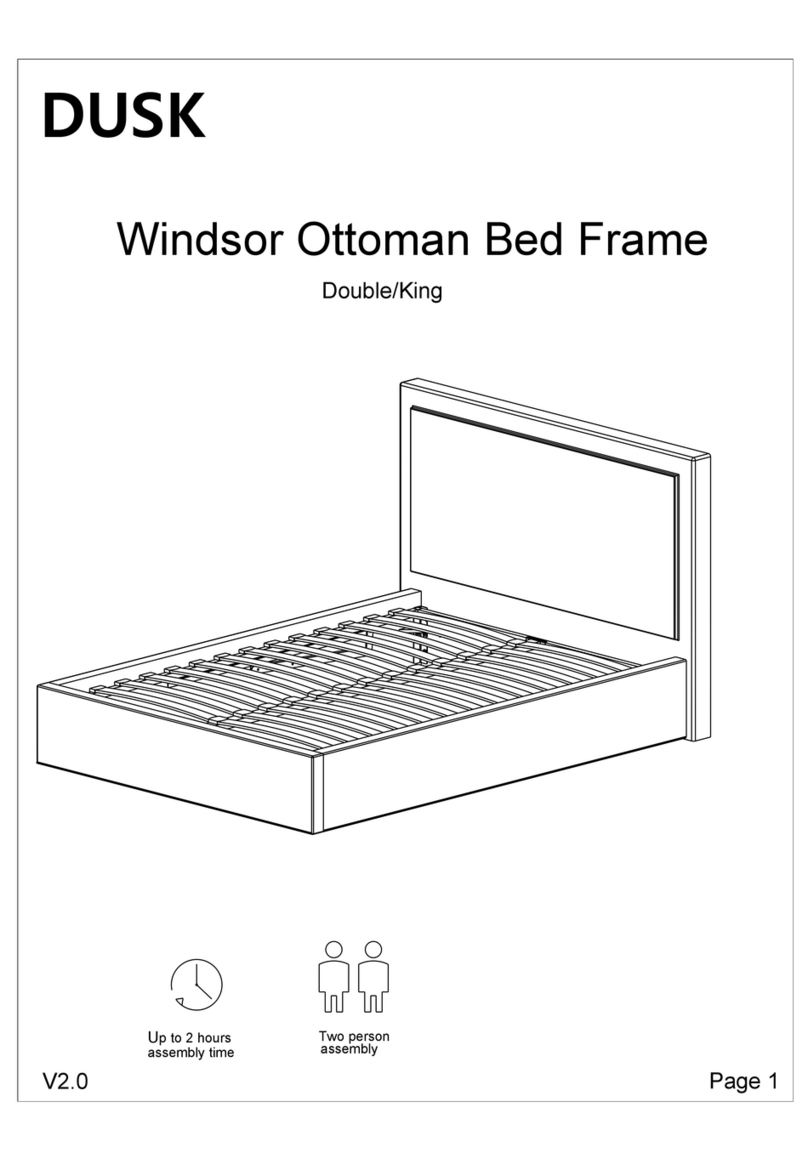 DUSK Windsor Ottoman Bed Frame manual