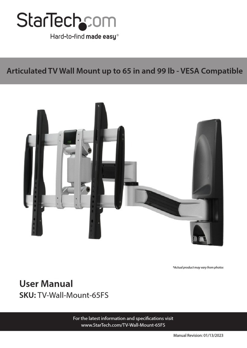 StarTech.com TV-Wall-Mount-65FS user manual