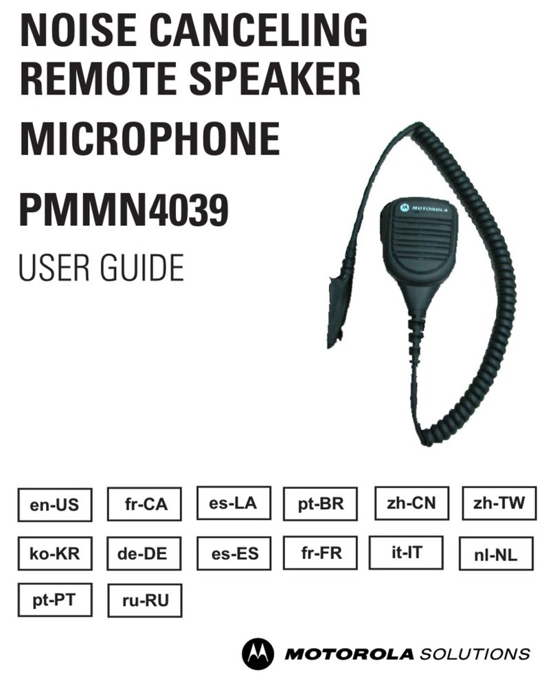 Motorola PMMN4039 User manual