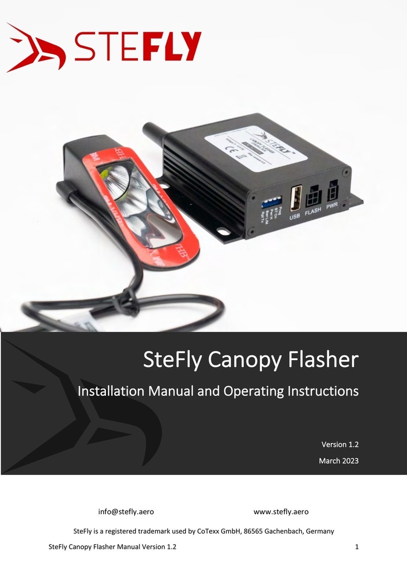 STEFLY Canopy Flasher Installation manual and operating instructions