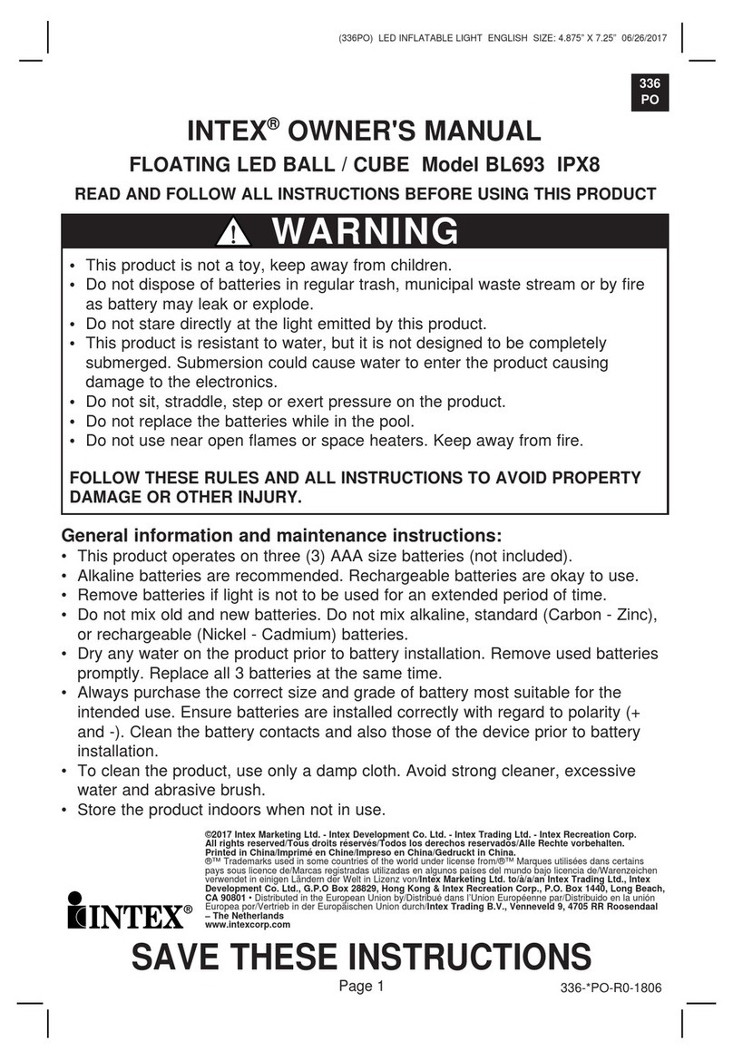 Intex BL693 IPX8 User manual