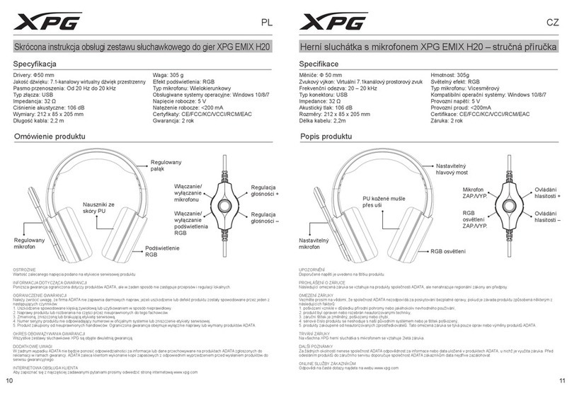 XPG EMIX H20 quick start guide