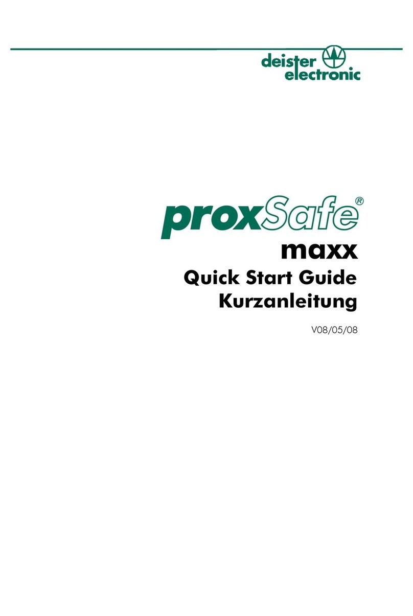 Deister electronic proxSafe maxx quick start guide
