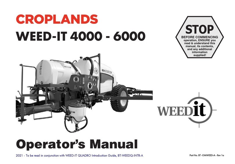 Croplands PEGASUS WEED-IT 4000 User manual Croplands PEGASUS WEED-IT 4000 User manual