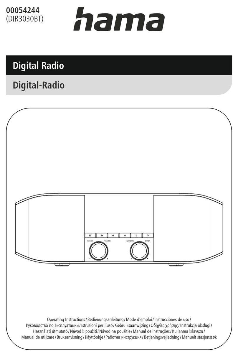 Hama DIR3030BT operating instructions
