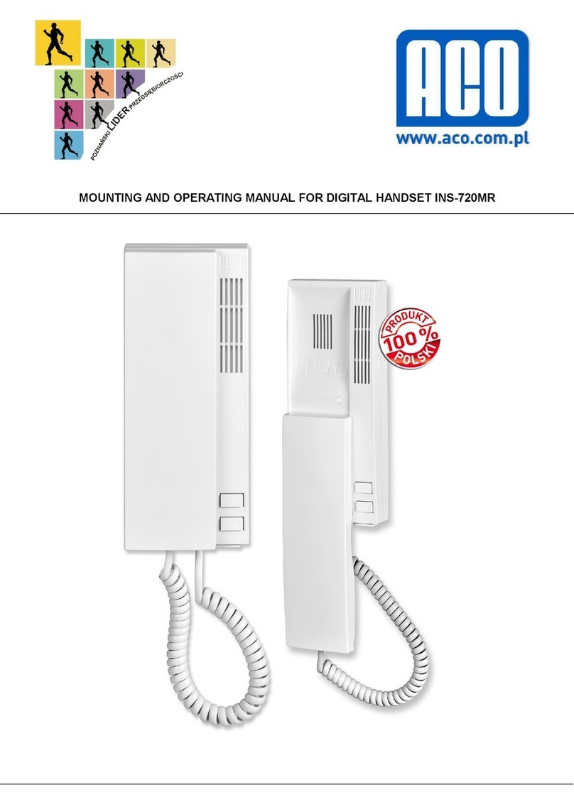 ACO INS-720MR Technical document
