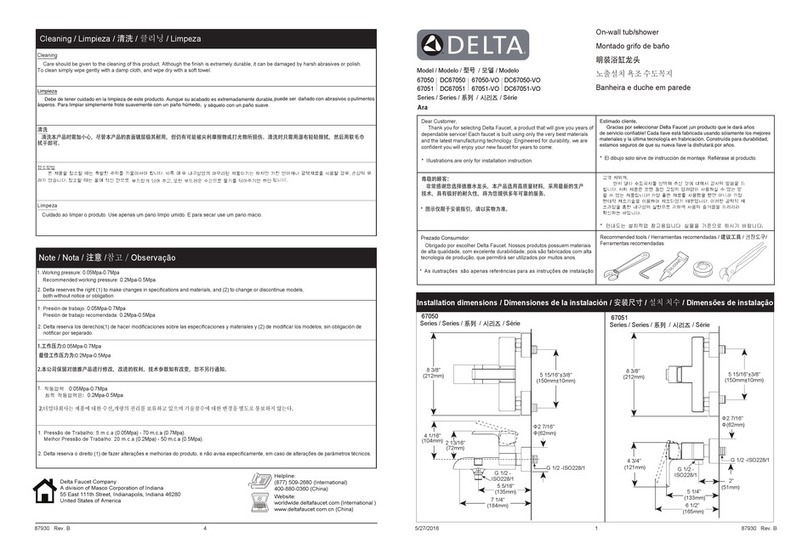 Delta 67050 Series User manual