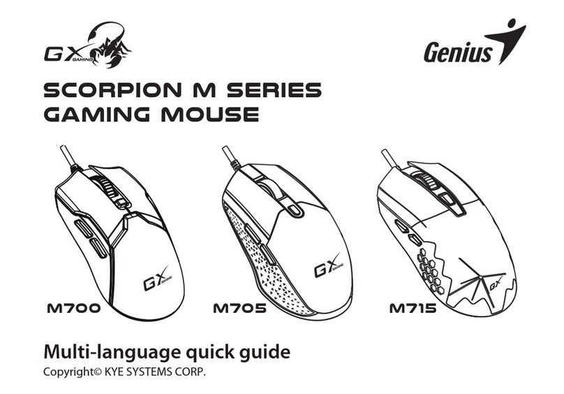 Genius KYE Systems Genius GX GAMING SCORPION M Series User manual