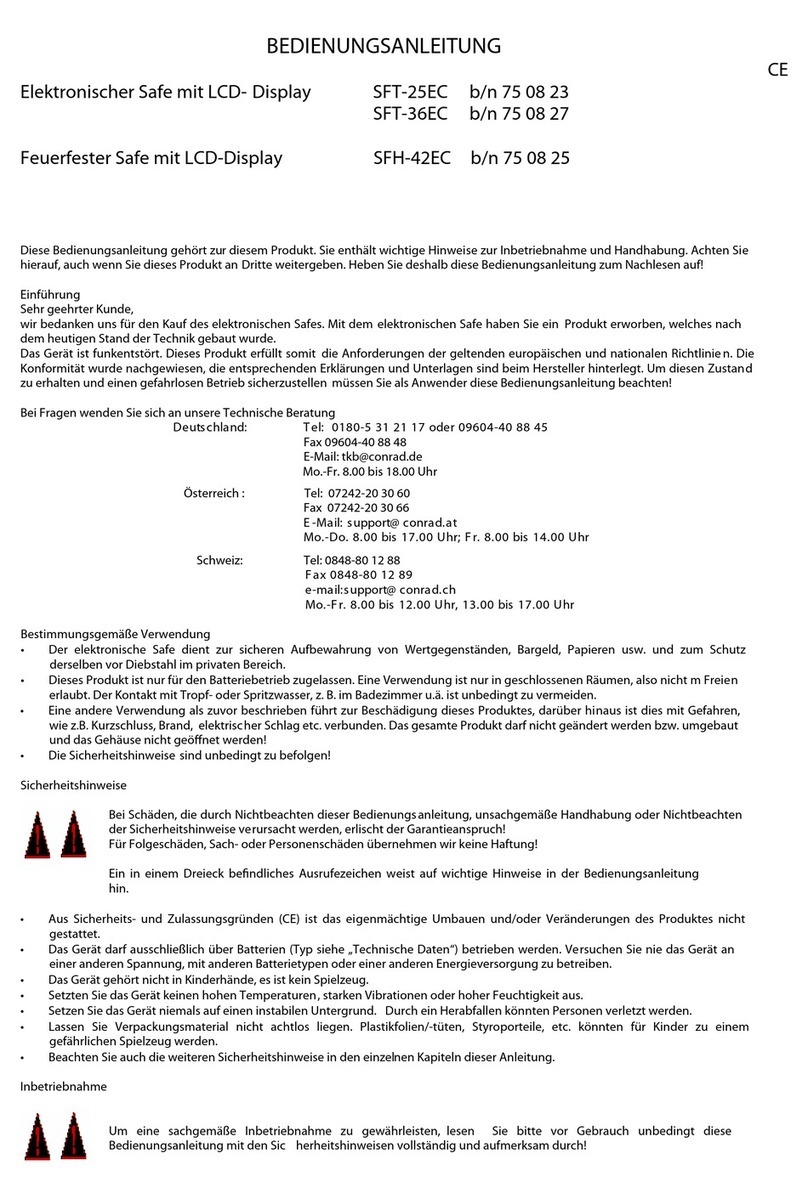 Conrad SFT-25EC operating instructions