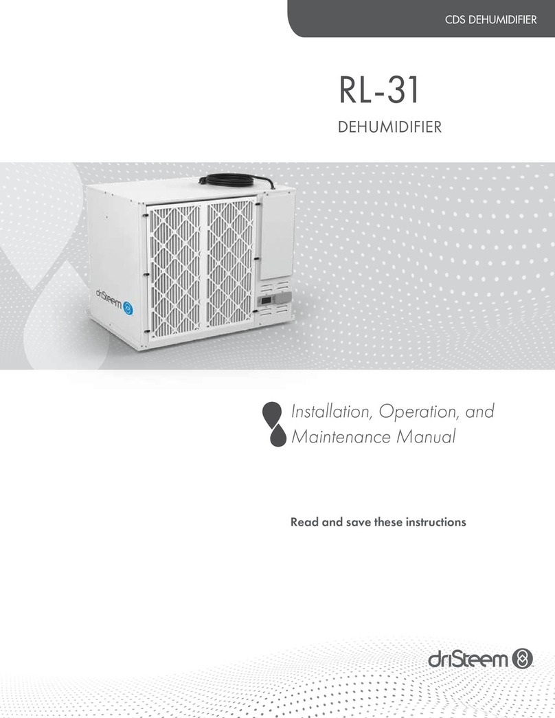 DriSteem RL-31 Installation, operation and maintenance manual