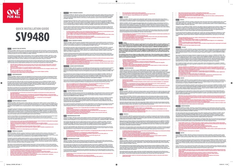 One Forall SV9480 User manual