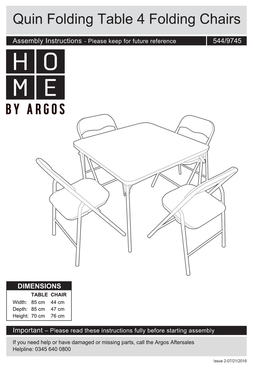 Argos HOME Quin 544/9745 Assembly instructions Argos HOME Quin 544/9745 Assembly instructions