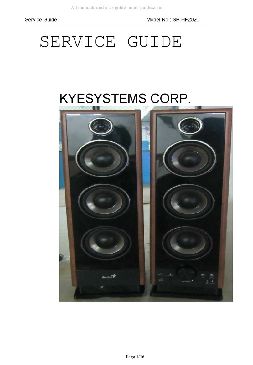 KYE Systems Corp. SP-HF2020 User manual KYE Systems Corp. SP-HF2020 User manual