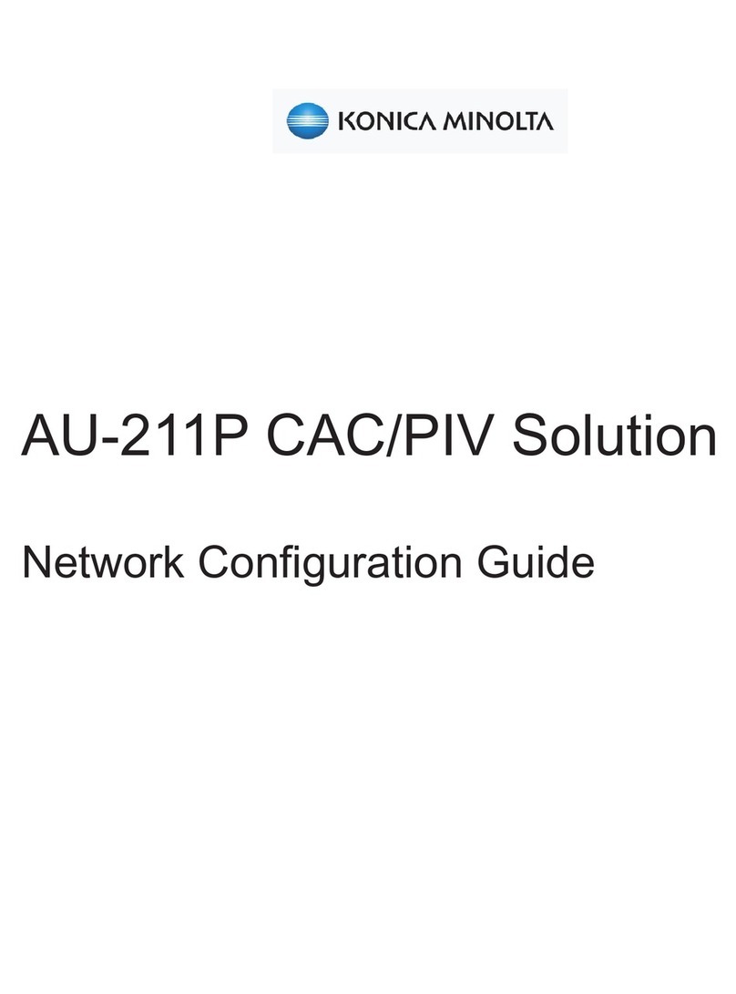 Konica Minolta AU-211P Network configuration guide
