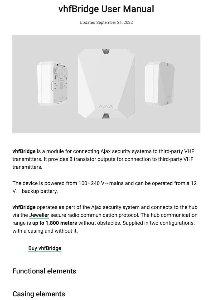 AJAX vhfBridge User manual