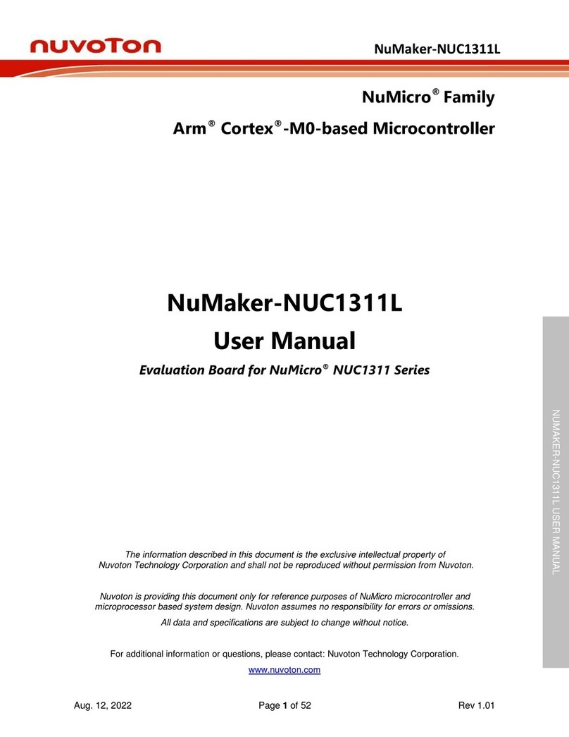 Nuvoton Numicro NuMaker-NUC1311L user manual