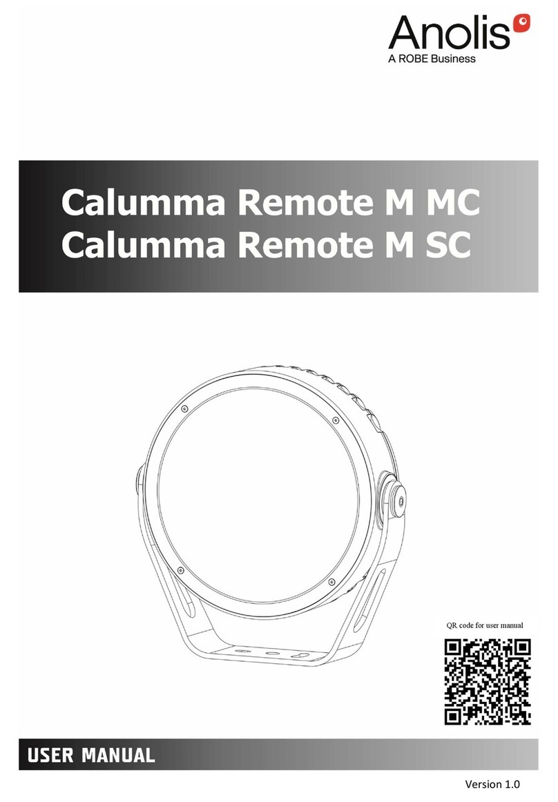 Robe Anolis Calumma Remote M MC user manual