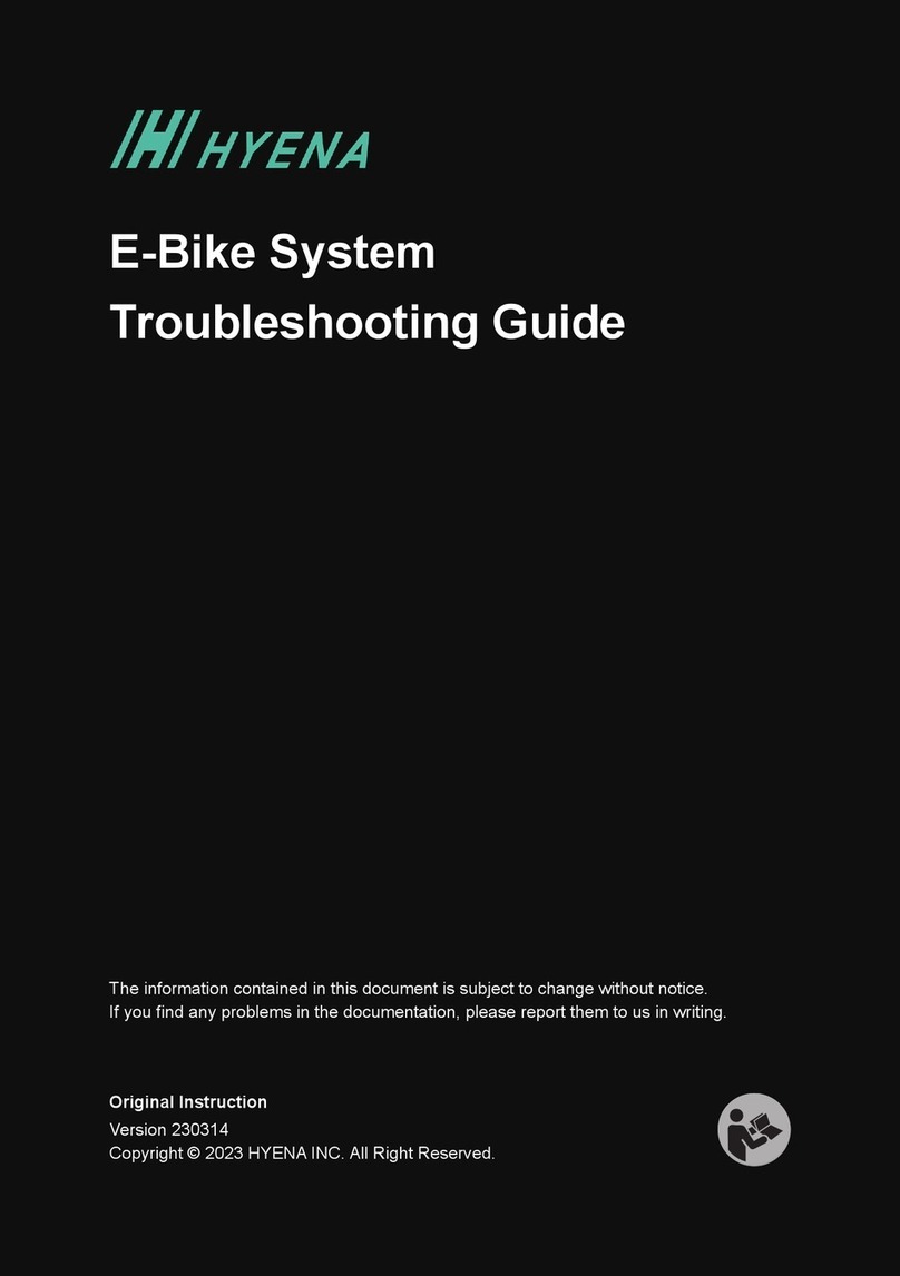 Hyena E-Bike System User manual Hyena E-Bike System User manual