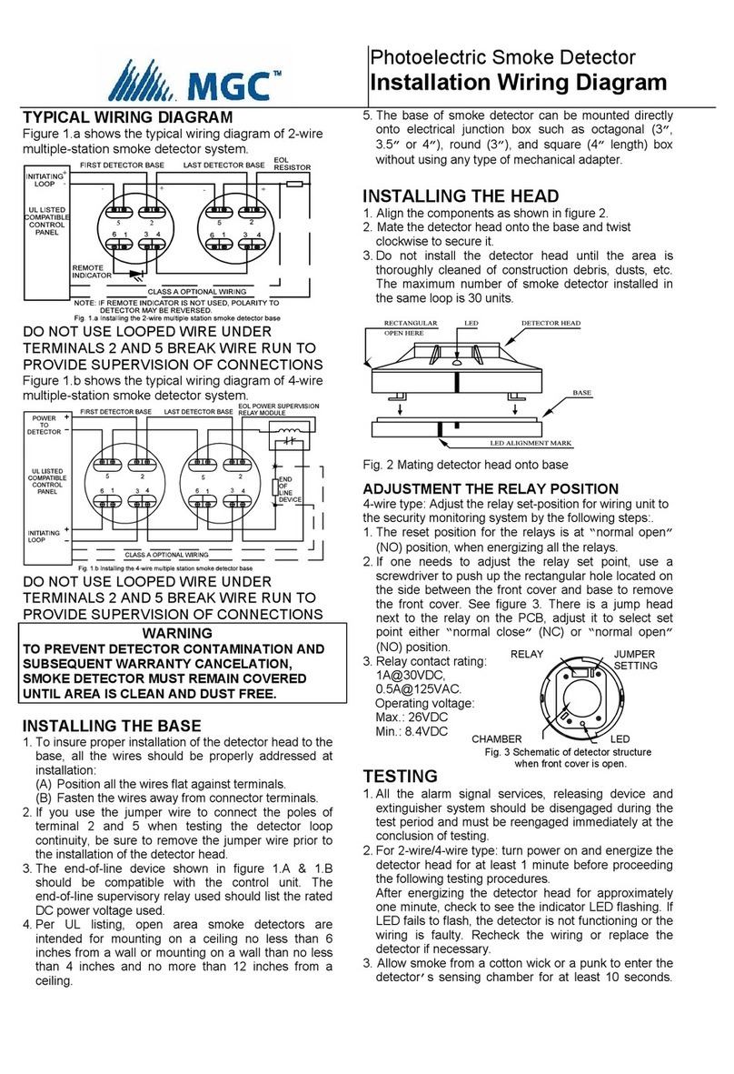 MGC SD-4WT Installation Wiring Diagram