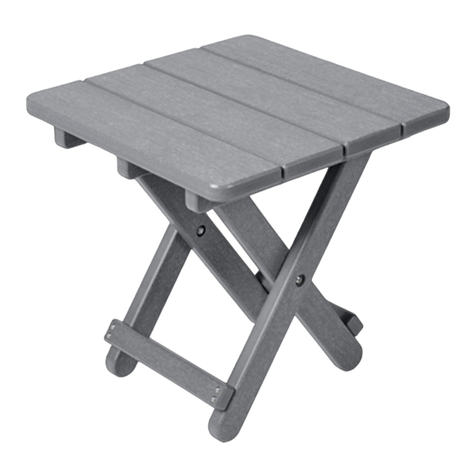 Keter 18" SQUARE LAKESIDE FOLDING TABLE User manual