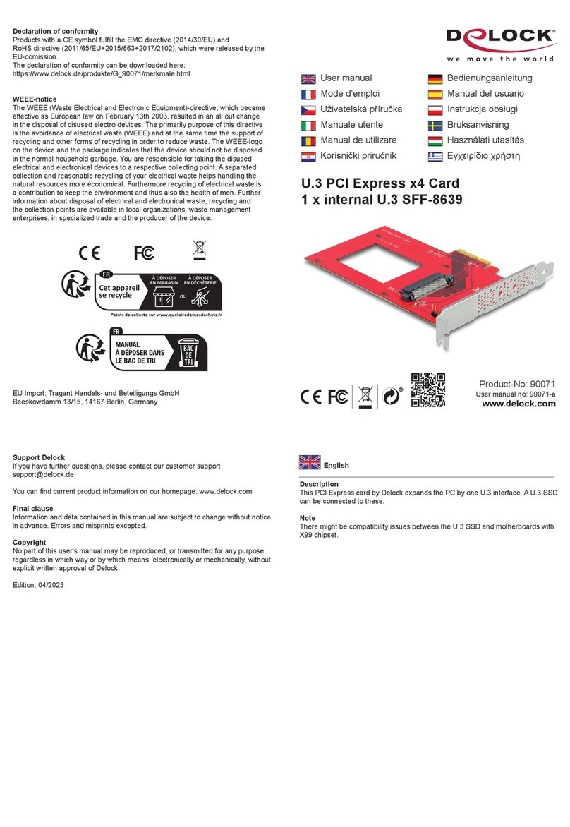 DeLOCK 90071 User manual DeLOCK 90071 User manual