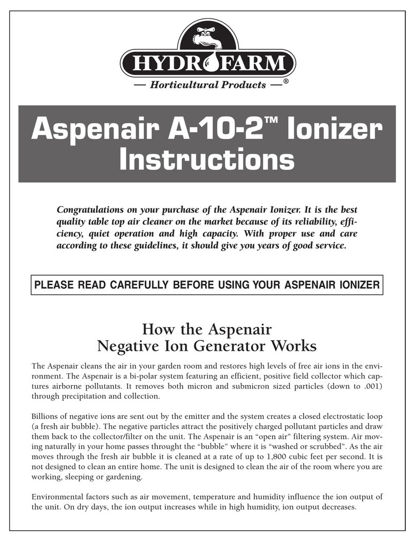 Hydrofarm Aspenair A-10-2 instructions