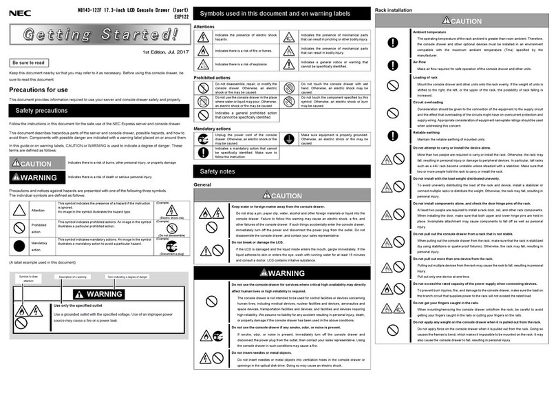 NEC N8143-122F User manual