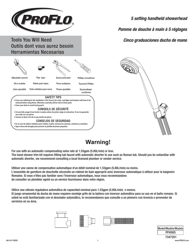 ProFlo PFHS65 User manual