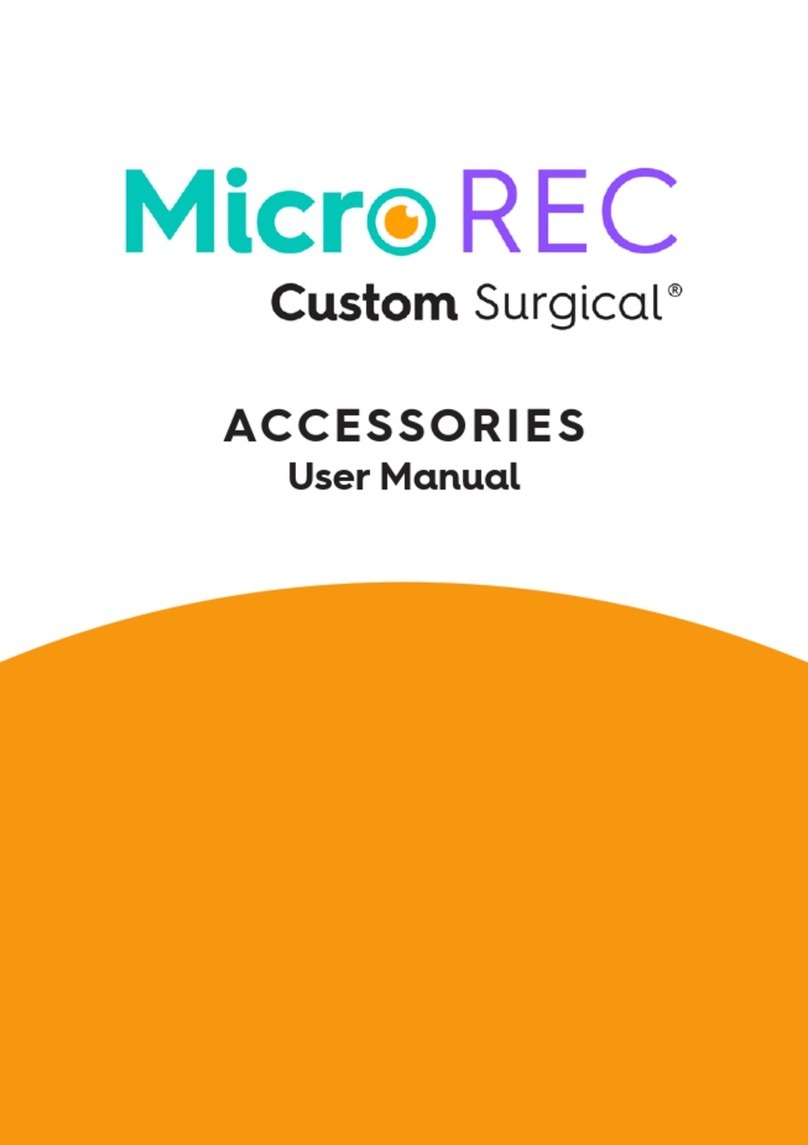 Custom Surgical Micro Rec user manual