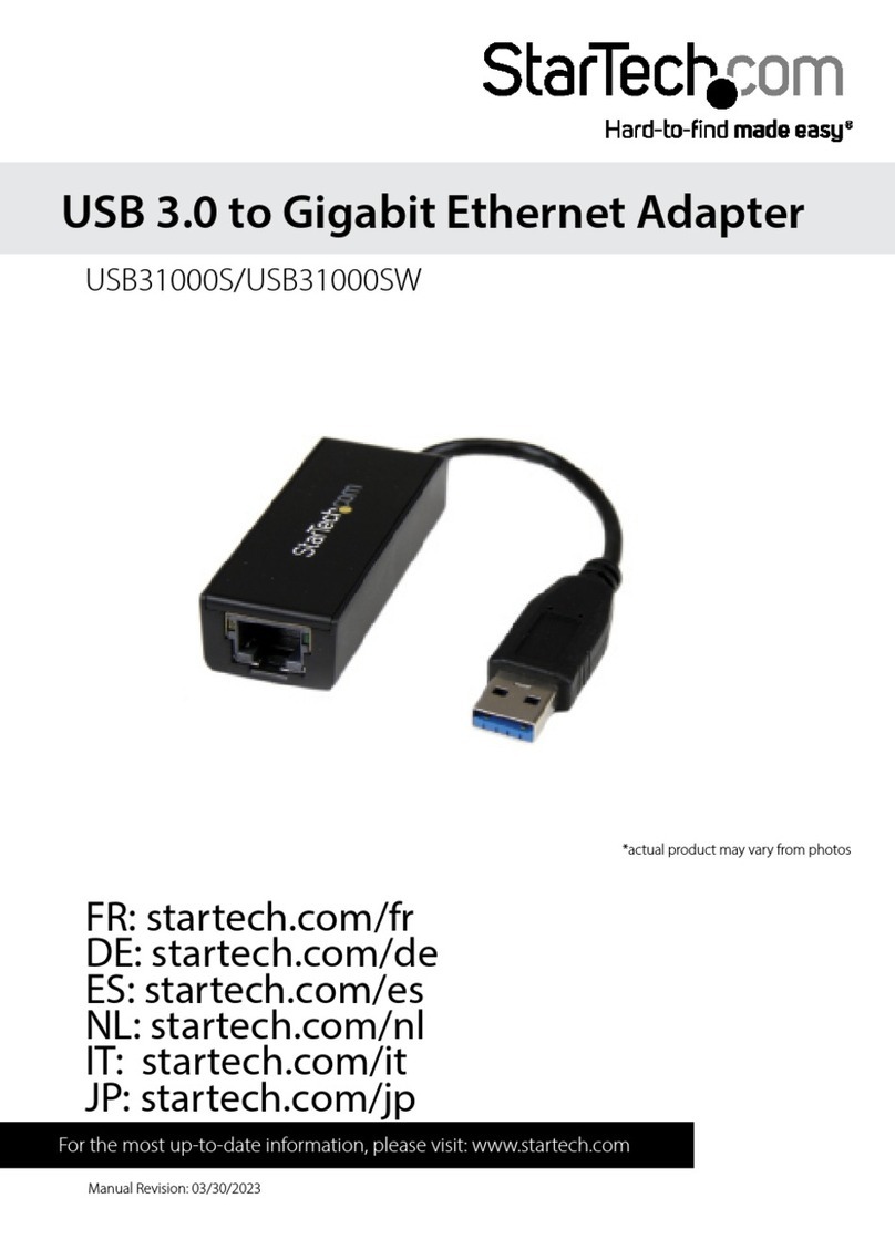 StarTech.com USB31000S User manual StarTech.com USB31000S User manual